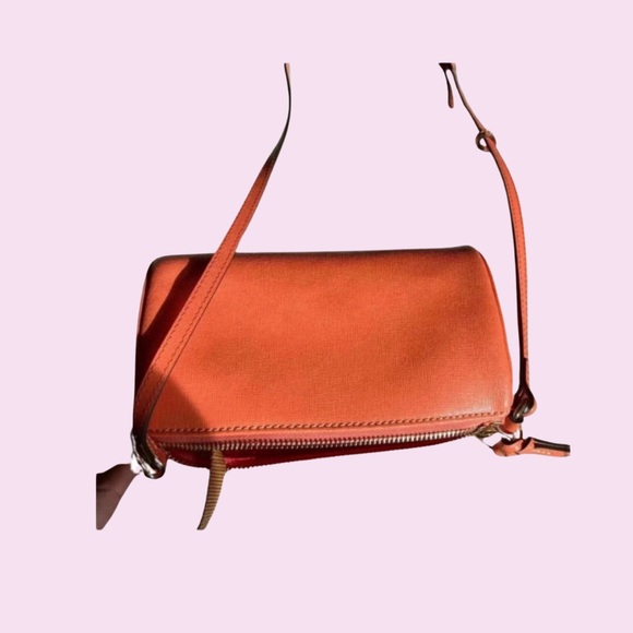 Dooney & Bourke Penrose Small Barrel Crossbody Tangerine Like New - Picture 5 of 5